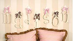 free baby wall letters